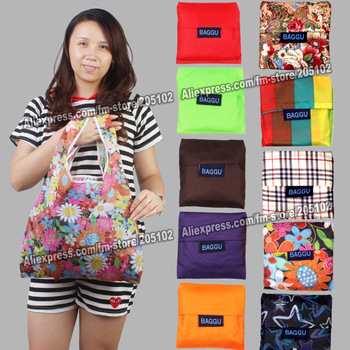 Japan BAGGU square pocket Shopping bag ,only 15pcs/lot min-order,many colors available Eco-friendly 