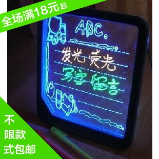 Large neon handwritten message board blu ray tablespoonfuls luminescent blackboard electronic led ne