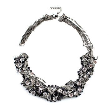 New 2013 Top Selling Fashion Design Jewelry  High Quality Full Rhinestone Choker Necklace For Women