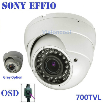 New!700TVL Effio Sony CCTV Varifocal lens Outdoor Dome camera 2.8-12mm lens IR Camera,+ Free shipmen