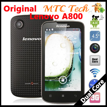 New Arrival Original Lenovo A800 Phone MTK6577 1.2GHz dual core 3G GPS Android 4.0 Mobile Support Ru