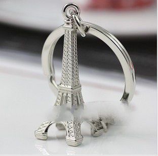 Romantic love Paris tower car key chain creative key ring chain male lady high-end gifts