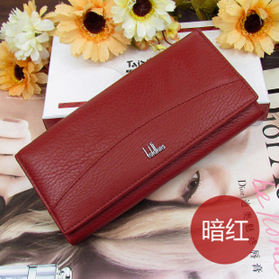 free shiping Genuine leather wallet women's wallet clutch long design clip wallet Long Wallets C