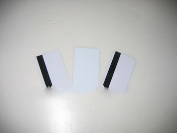 free shipping 50PCS/lot blank Magnetic stripe card,PVC Magnetic Card Hi-Co 3 tracks