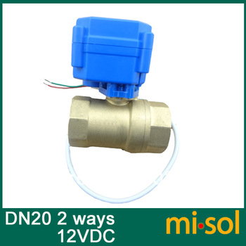 motorized ball valve DN20 (reduce port) , 2 way, electrical valve, motorized valve