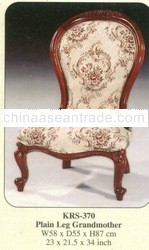 Plain Leg Grandmother Mahogany Indoor Furniture.