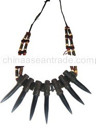 Wild Carabao Water Buffalo Horn Headhunter Necklace