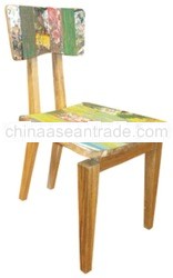 Century side chair recycled wood