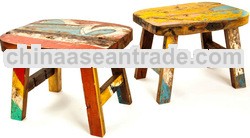 STOOL MADE OF OLD BOAT WOOD BWS20