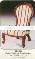 Classic Victorian Grandmother Mahogany Indoor Furniture