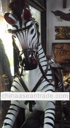 wooden Rocking Zebra