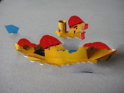 Handmade Tin Ship