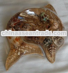 shell crafts indonesia with receine