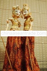 wayang golek wooden doll rod puppet marionette holzpuppe balinese fine art