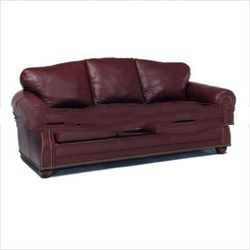 Addison Leather Sleeper Sofa 	 Addison Leather Sleeper Sofa