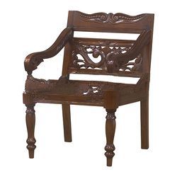 Mahogany Classic Chair with Carved