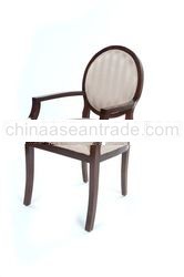 Contemporary Oval Back Arm Chair