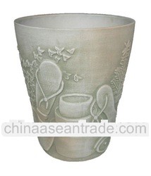 Antique Finish Terracotta Ceramic Planters - washed Terracotta pot