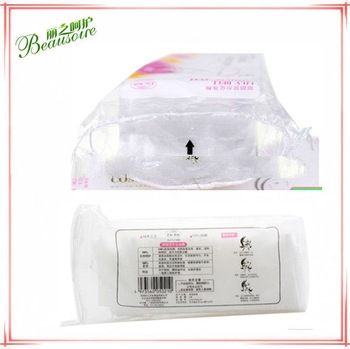 100% Pure spunlace rectangular organic cotton pads