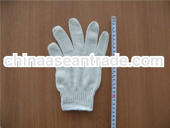 100% RAW cotton safety gloves