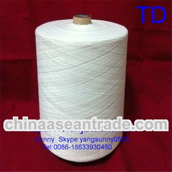 100% close virgin polyester yarn 50s