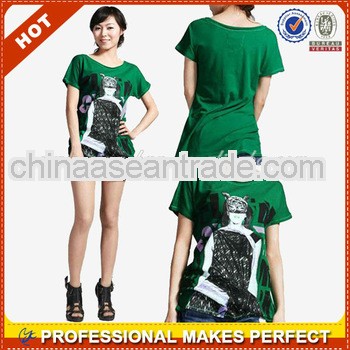 100% combed cotton breathable t shirts for ladies(YCT-B0278)