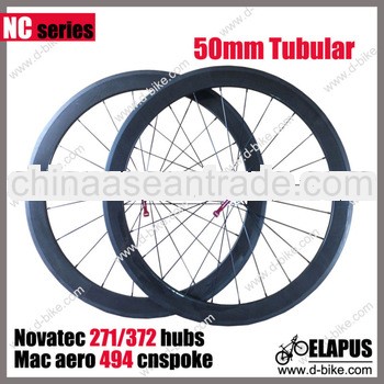 100% full carbon road race wheel 50mm tubular