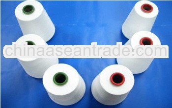 100 polyester virgin ring spun yarn 20s/1 30s/1 40s/1 45s/1 50s/1