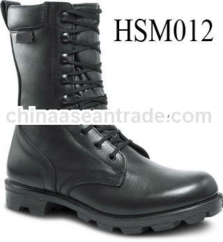 100% pure genuine leather rescue tactical shoes,waterproof army boots