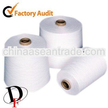 100% pure polyester ring spun close virgin yarn