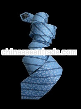 100% silk woven floral tie
