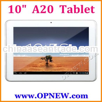 10.1 inch Dual core A20 Android 4.2 Tablets PC 1.52GHz In stock OPNEW Wholesale