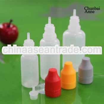 10/20/30ml ldpe dropper eye wash bottle child proof tamper seal long tip for vape liquid packaging