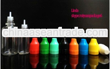 10/30ml transparent plastic bottle/plastic bottle with child and tamper caps