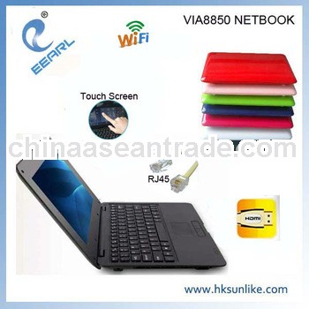 10" VIA8850 1G RAM Touch Screen Laptop Made In 