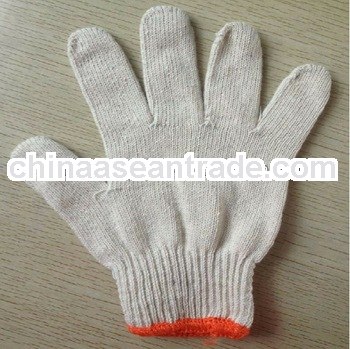 10 gauge 500g/doz bleach white knit cotton glove