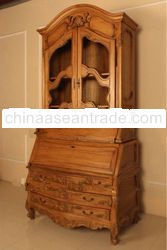 French Furniture - Large Secretary with Grill