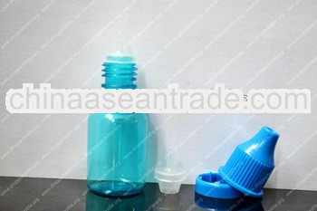 10ml PET blue plastic dropper bottle with Tamperproof cap Manufacture