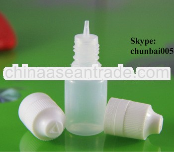 10ml PE plastic of childproof/child evident cap bottle manufacturer