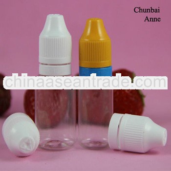 10ml bottles for ejuice clear pet eye dropper bottle triangle blind mark childproof tamper cap