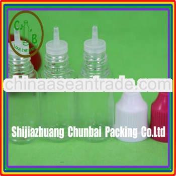 10ml needle top clear cap Euro market e liquid bottle