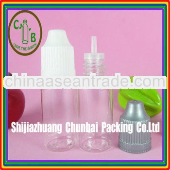 10ml plastic eye dropper bottles with childproof cap with long thin tip