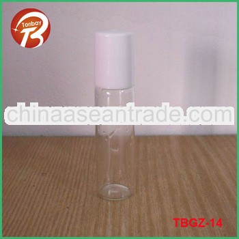 10ml tube glass roll on bottle with plastic cap