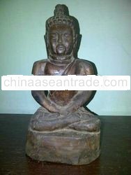 19th /EARLY 20TH CENTURY WOODEN BUDHA 1