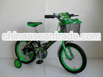 12''16''High order green color steel material cool type boy favorite bicycle child b
