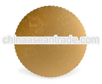 12inch Round cake board Gold 3mm--round cake boards