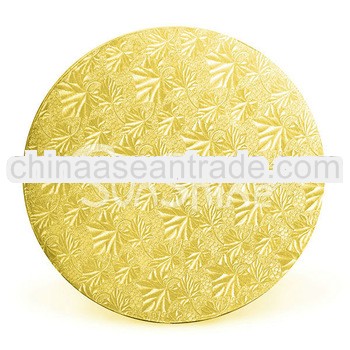 12mm Round Gold Foil cake boards--Colored cake boards