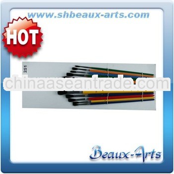 12pcs goat hair paint brush wooden handle