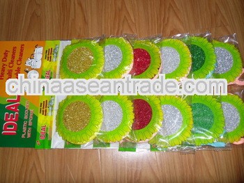 12pcs per pack round sponge scrubber