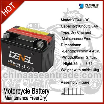 12v Sealed Lead Acid Motorcycle Battery